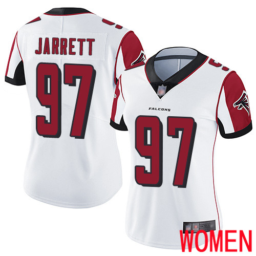 Atlanta Falcons Limited White Women Grady Jarrett Road Jersey NFL Football #97 Vapor Untouchable->women nfl jersey->Women Jersey